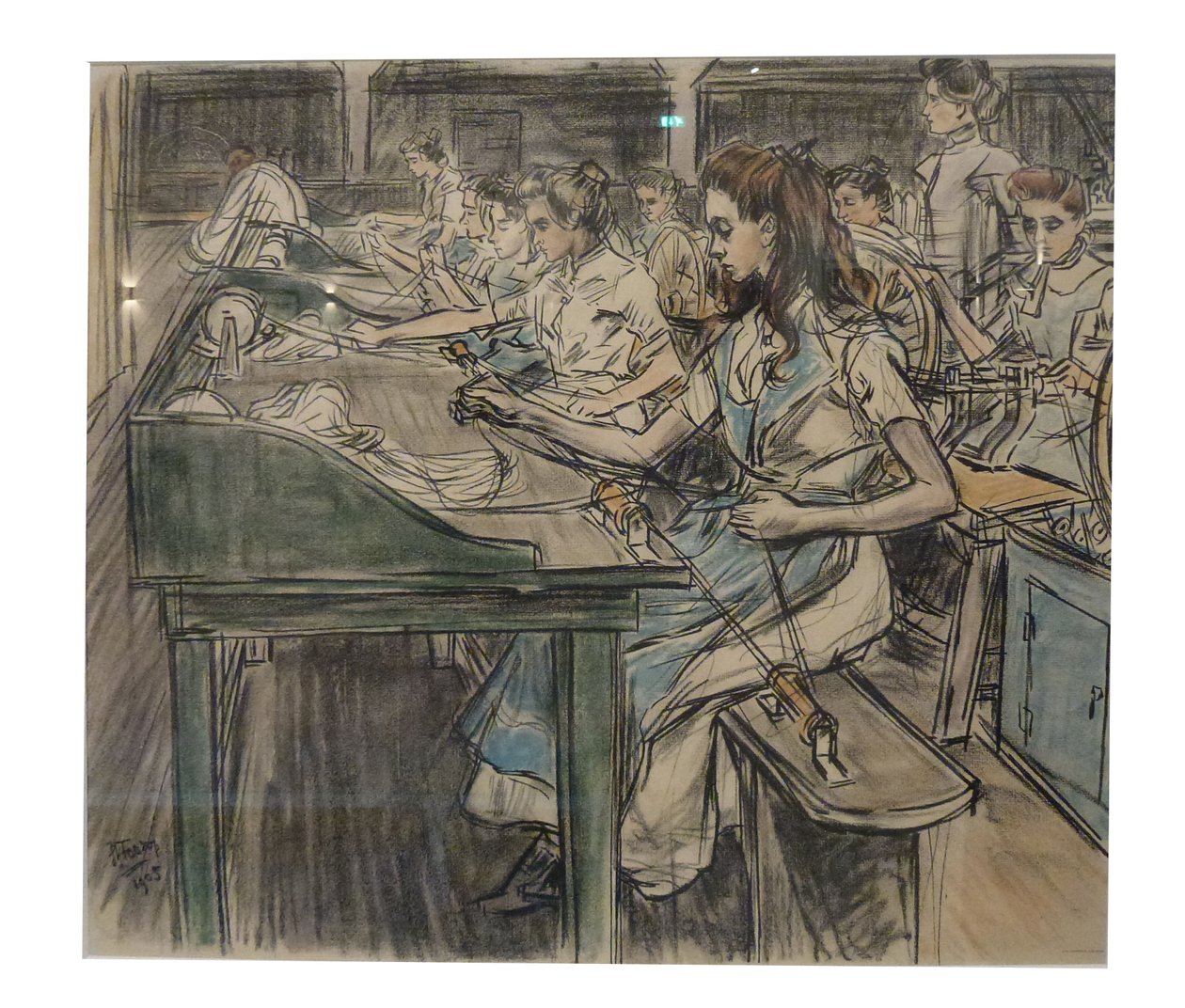 Pitpluizers 1 af de 12 litos, som Toorop lavede om fremstilling af stearinlys af Jan Toorop
