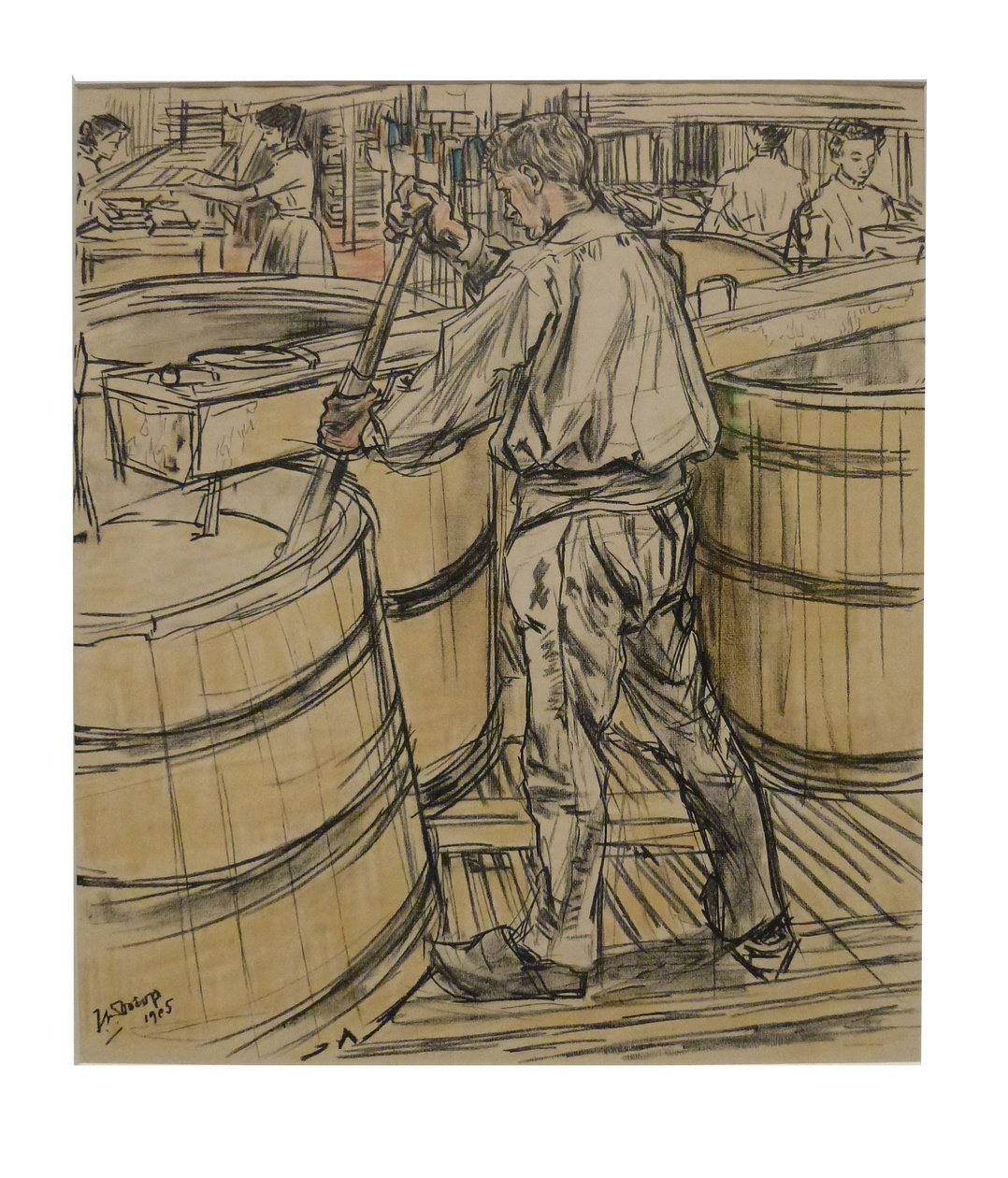  Rørkande 1 af 12 litografier fra Toorop om fremstilling af stearinlys af Jan Toorop