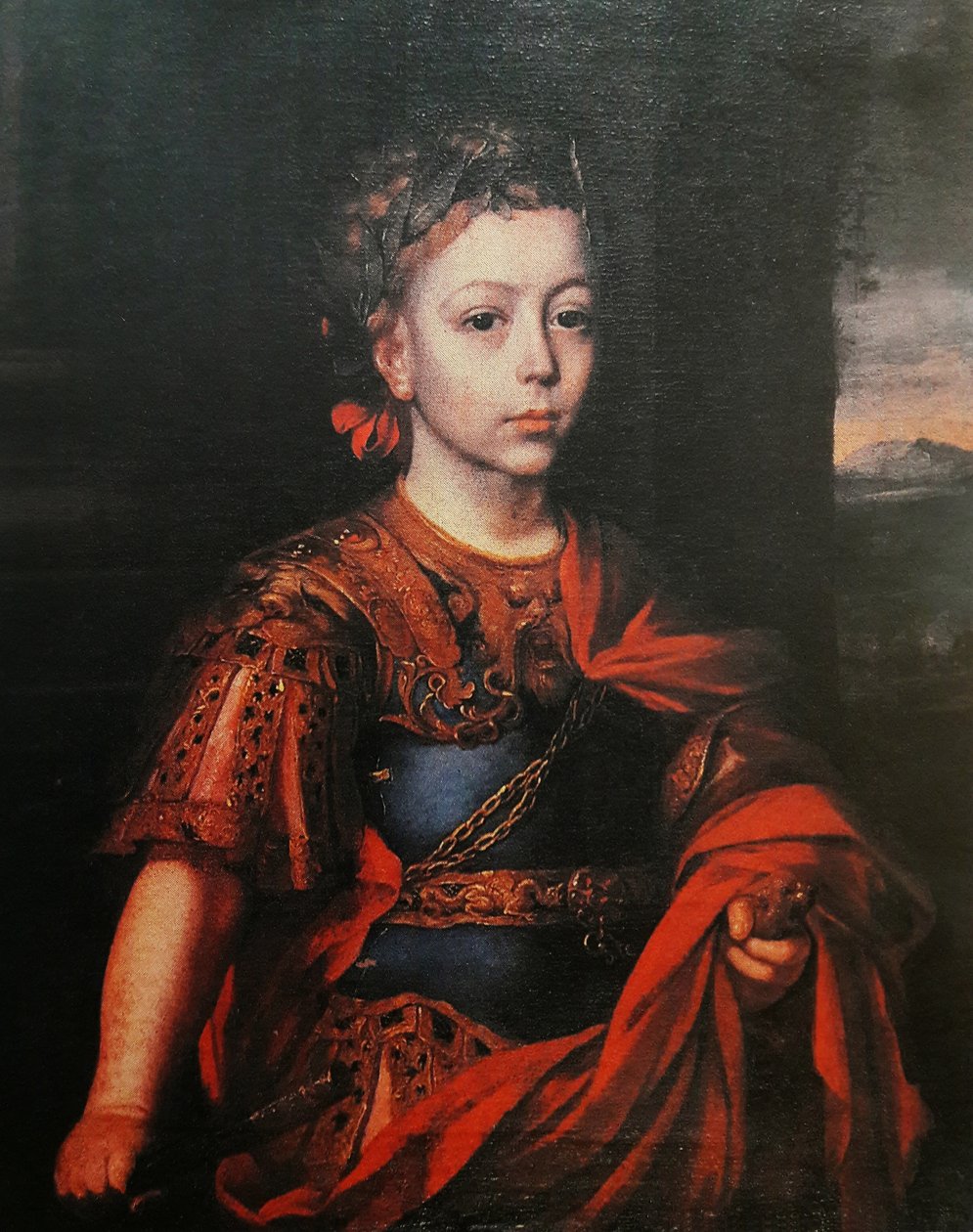 Portræt af Jakub Ludwik Sobieski i et romersk outfit af Jan Tricius