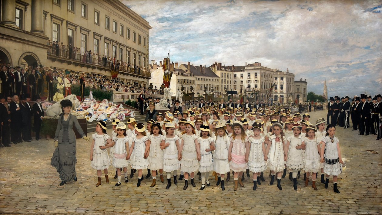 Optog af skolerne i 1878 af Jan Frans Verhas