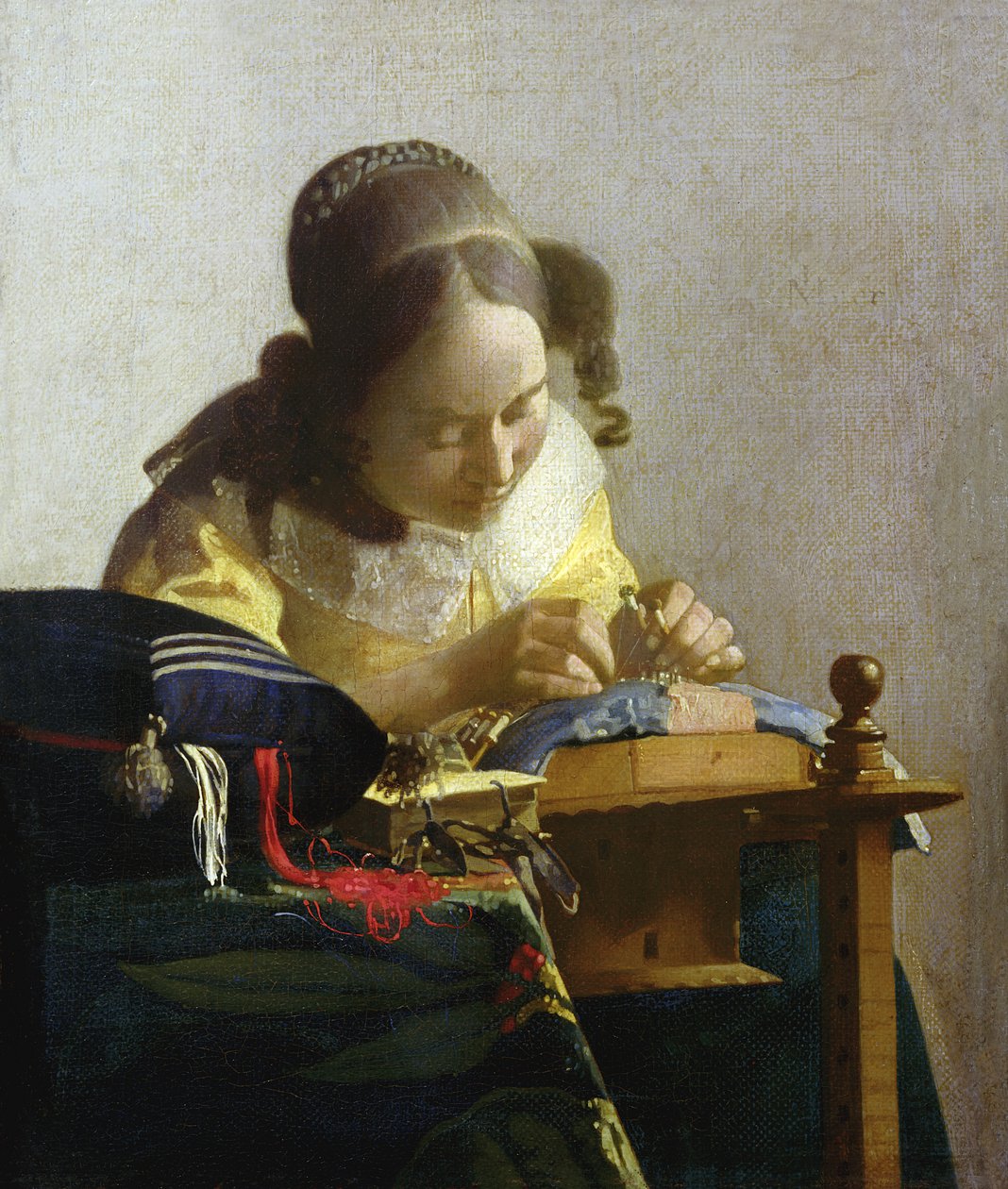 Snøremageren, 1669-70 af Jan Vermeer van Delft