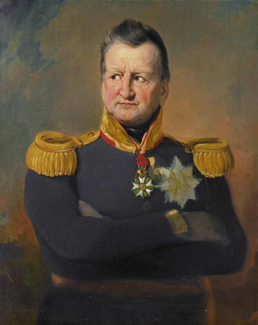 Portræt af general David Hendrik Chassé af Jan Willem Pieneman af Jan Willem Pieneman