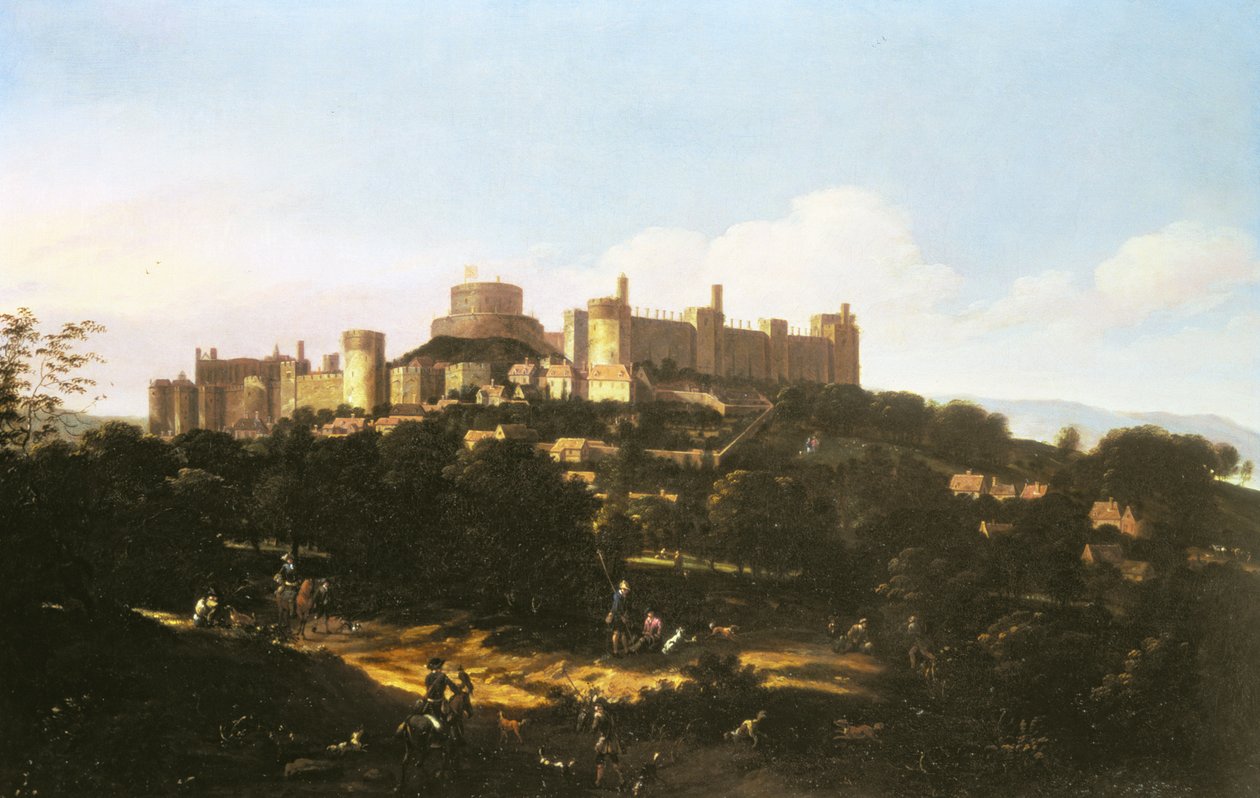 Udsigt over Windsor Castle af Jan Wyck