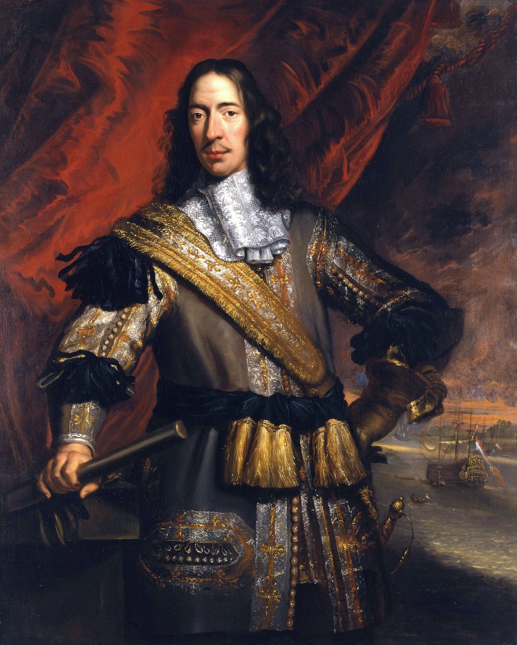 Cornelis de Witt (1623-1672), borgmester i Dordrecht, roughaard i Putten af Jan de Baen  