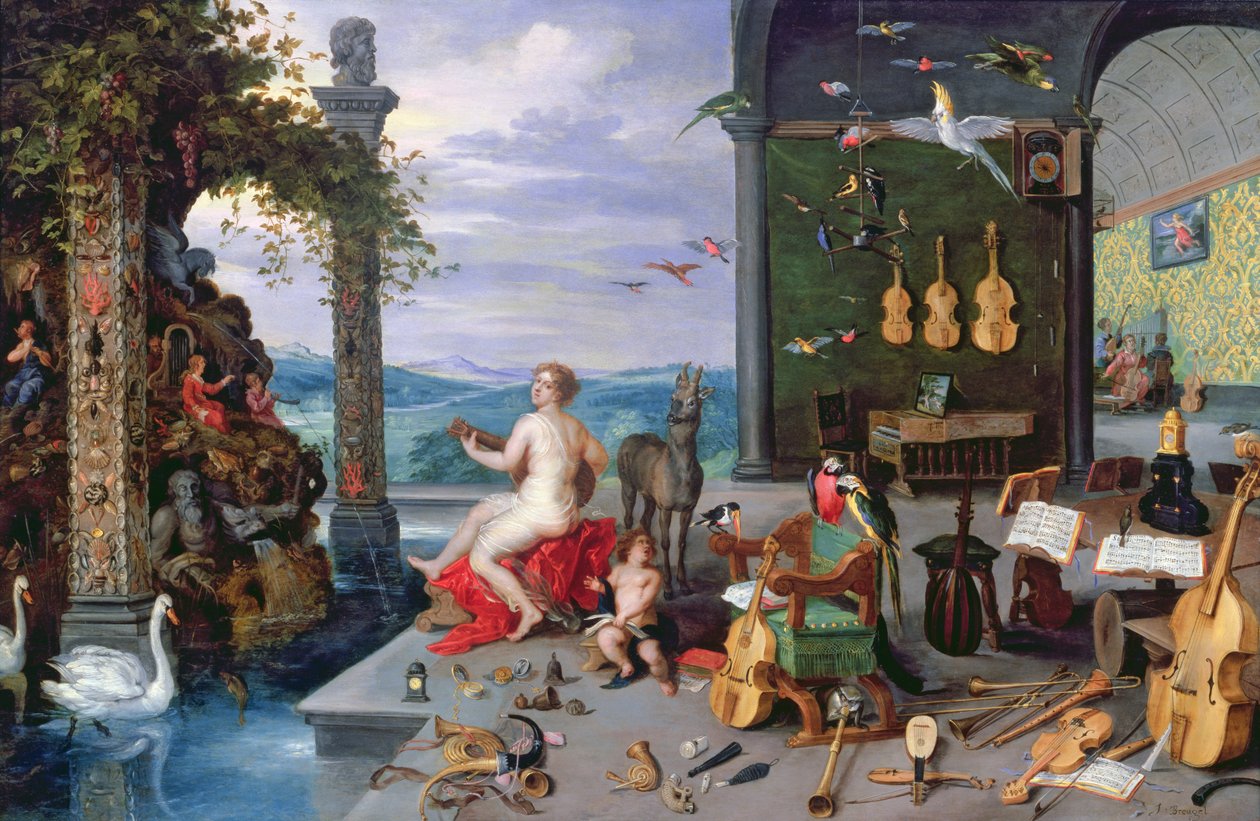 Allegori om musik af Jan the Elder Brueghel