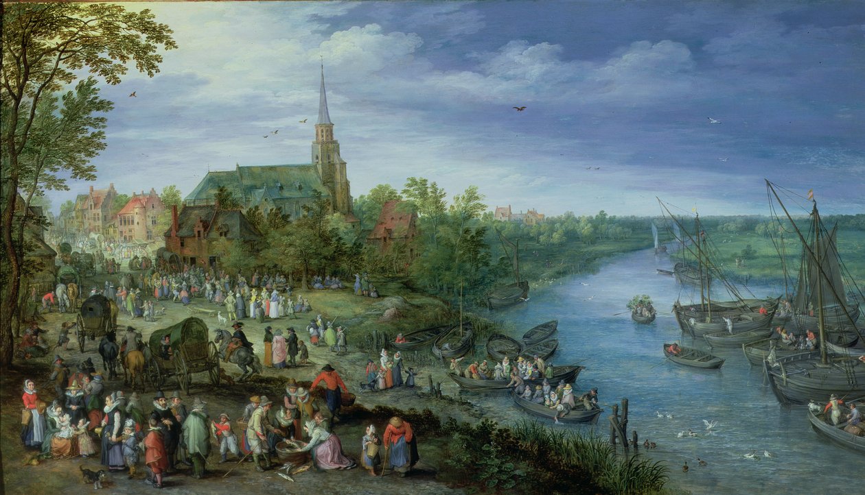 Den årlige Sognemesse i Schelle, 1614 af Jan the Elder Brueghel