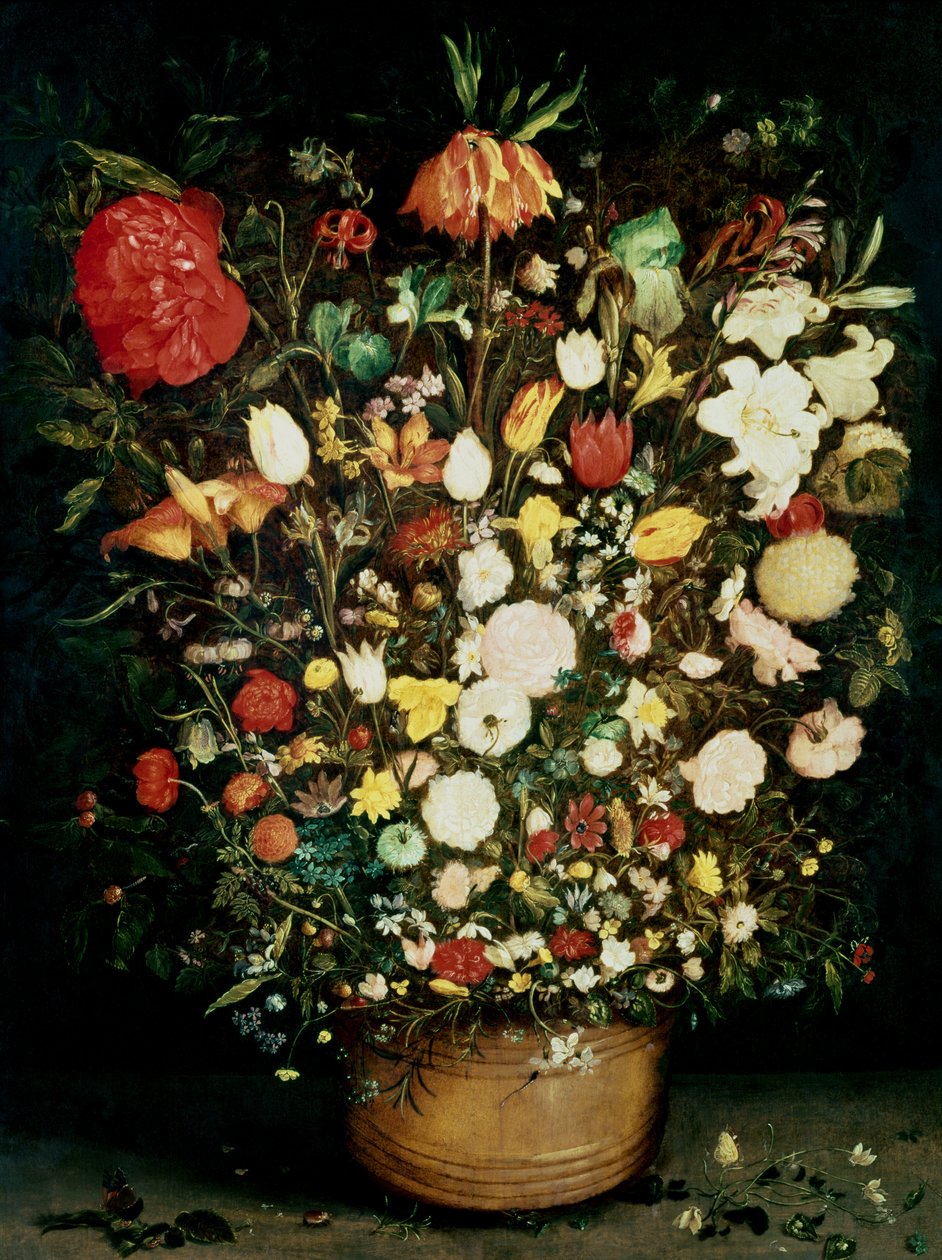 Vase med blomster af Jan the Elder Brueghel
