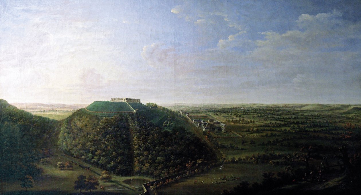 Udsigt over Belvoir Castle, 1744 af Jan the Younger Griffier
