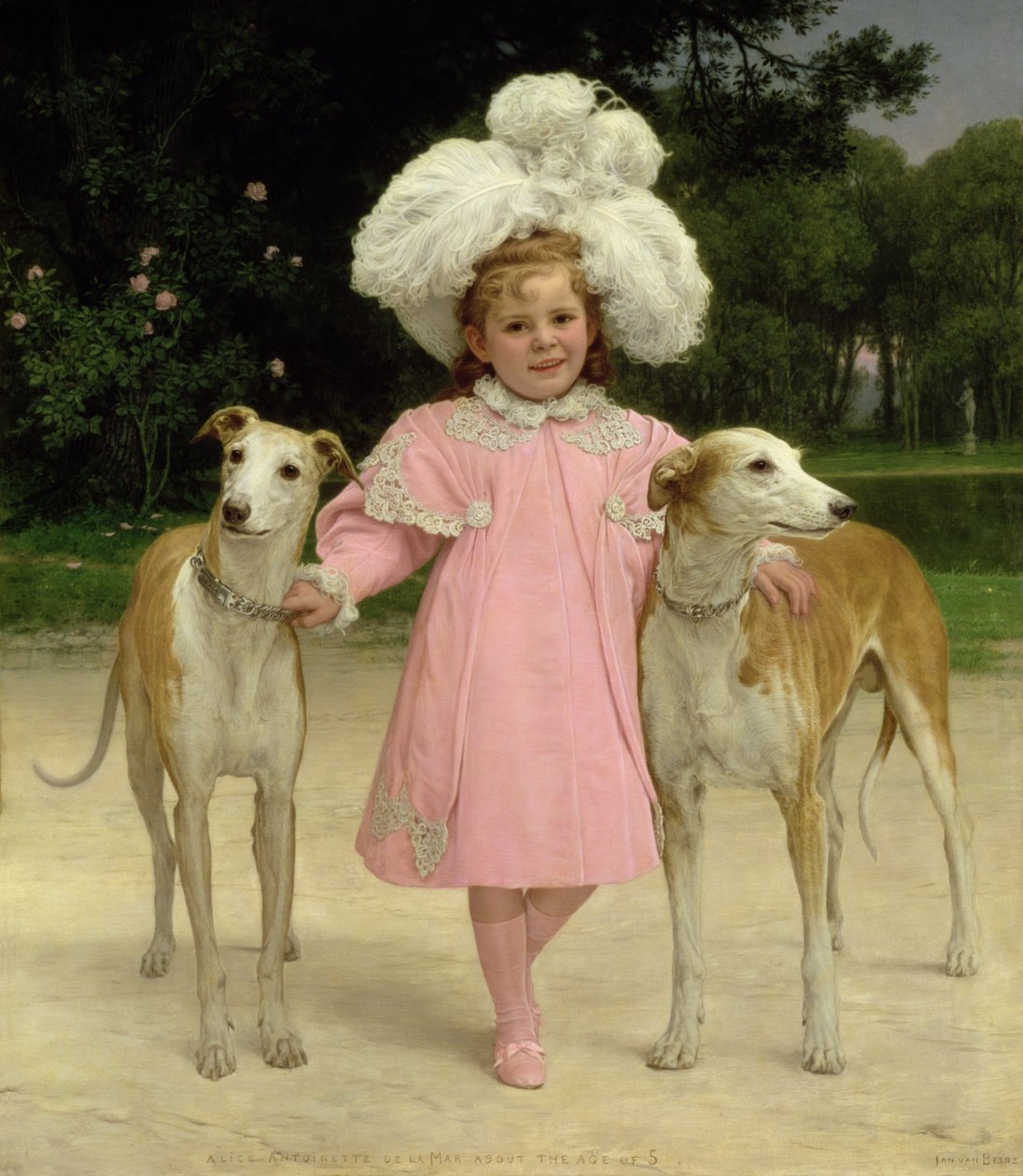 Alice Antoinette de la Mar, fem år af Jan van Beers