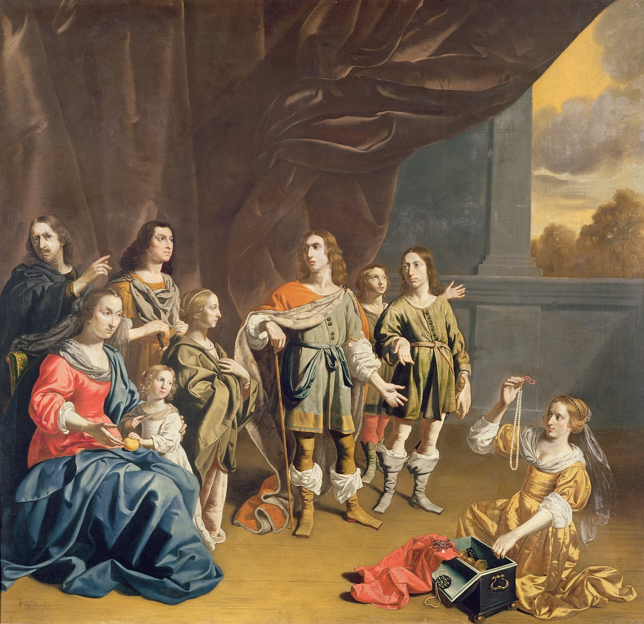 Cornelia og hendes juveler af Jan van Bijlert or Bylert