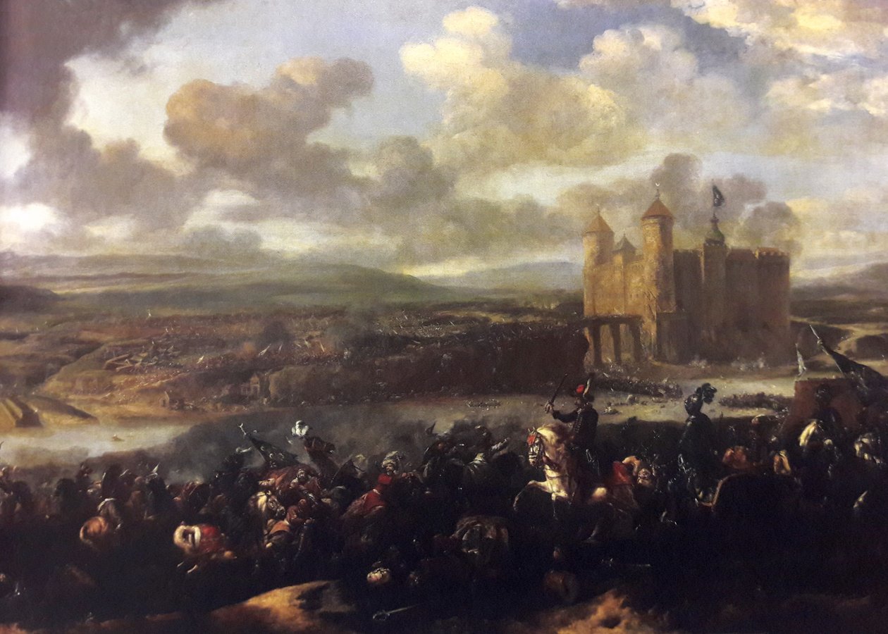Slaget ved Khotyn i 1673 af Jan van Huchtenburgh