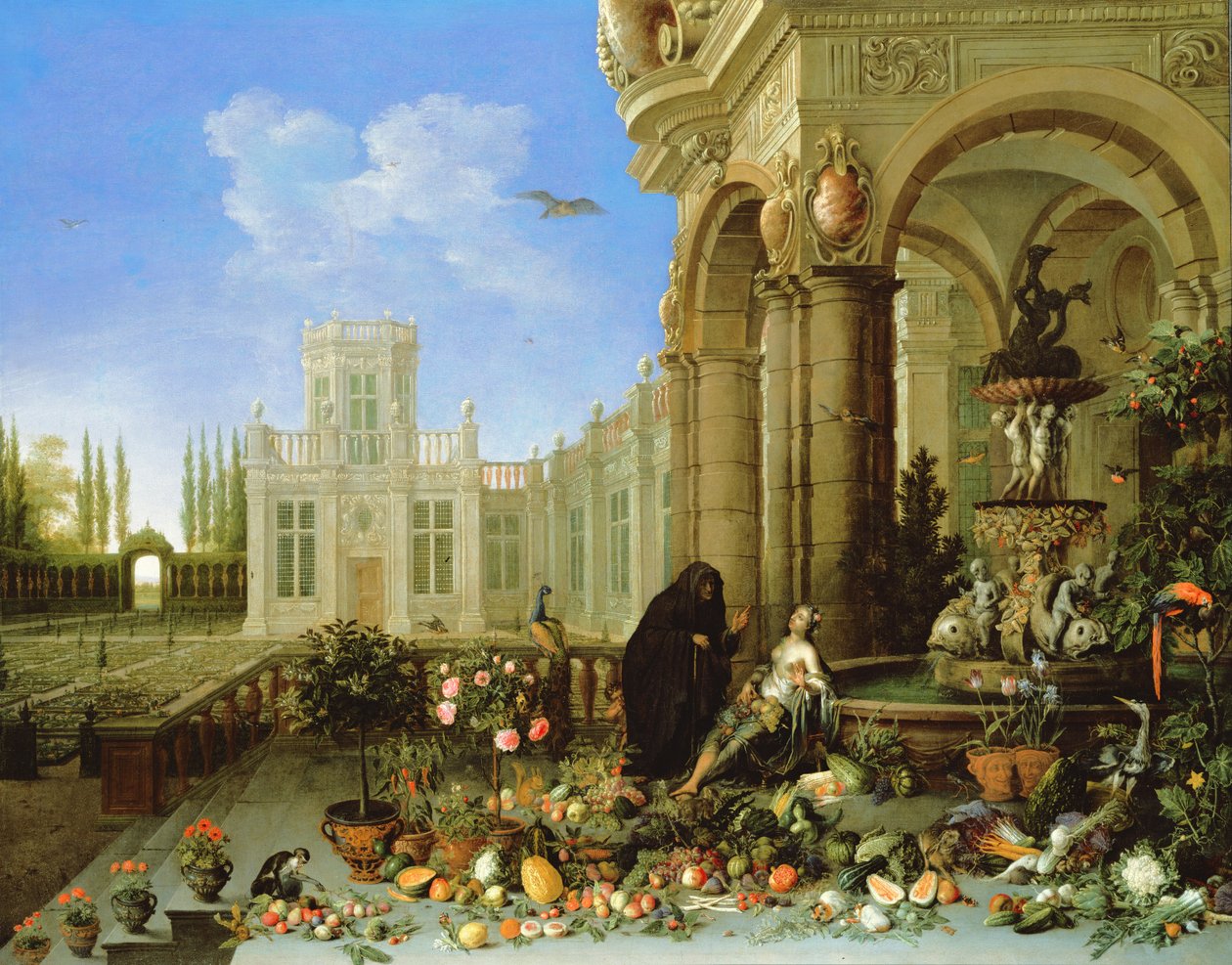 Vertumnus og Pomona af Jan van Kessel the Elder
