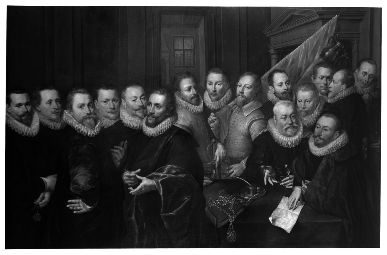 Bueskyttere fra Civic Guard of Saint-George i Haag, Holland af Jan Anthonisz. van Ravesteyn