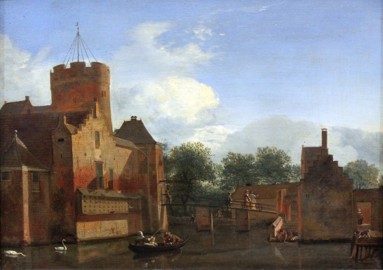 Loenersloot Slot i Holland af Jan van der Heyden