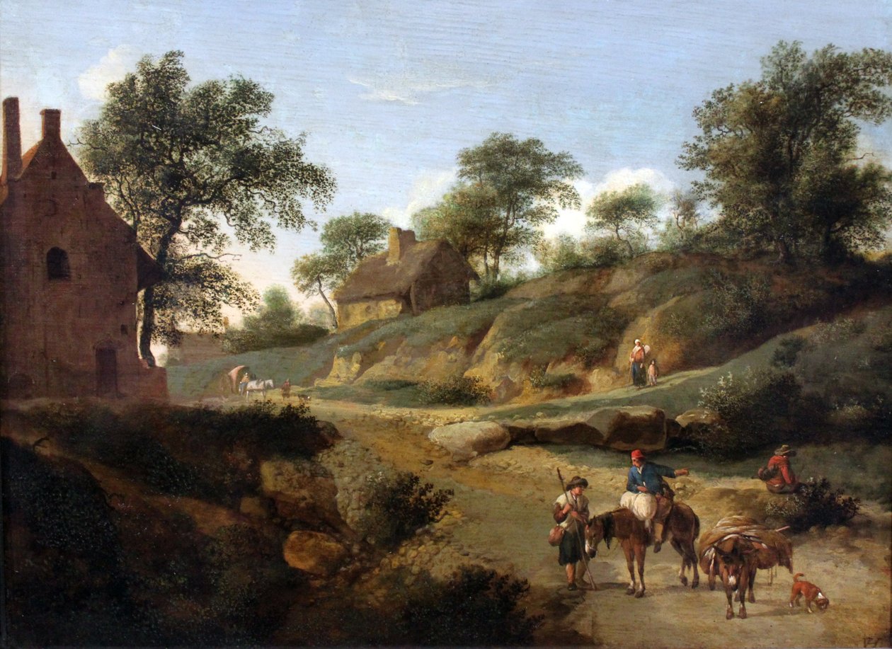 På en landevej af Jan van der Heyden