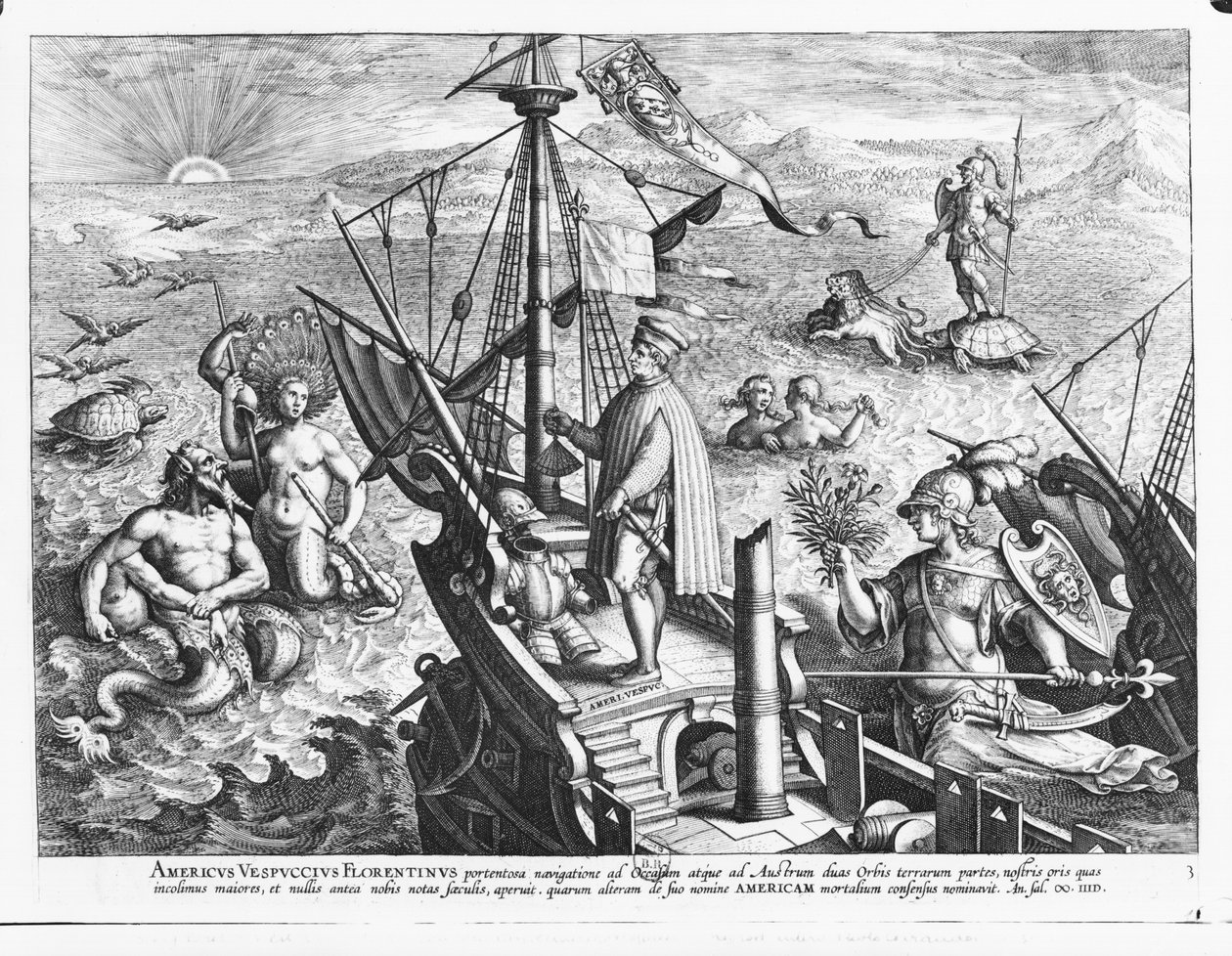 Amerigo Vespucci (1454-1512) af Jan van der Straet
