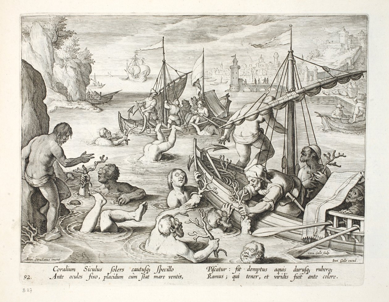 Diving for Coral, plade 92, illustration fra 