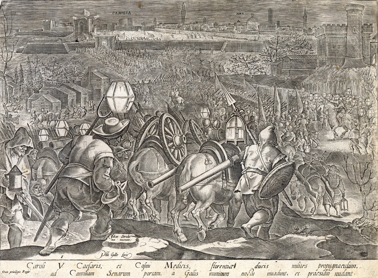 Kejser Charles V og Cosimo I de