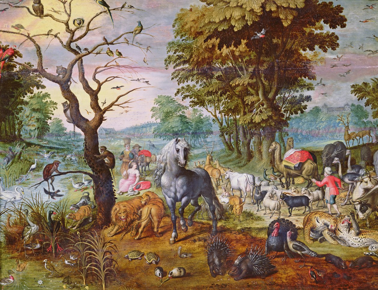 Indgangen til arken af Jan van Kessel the Elder
