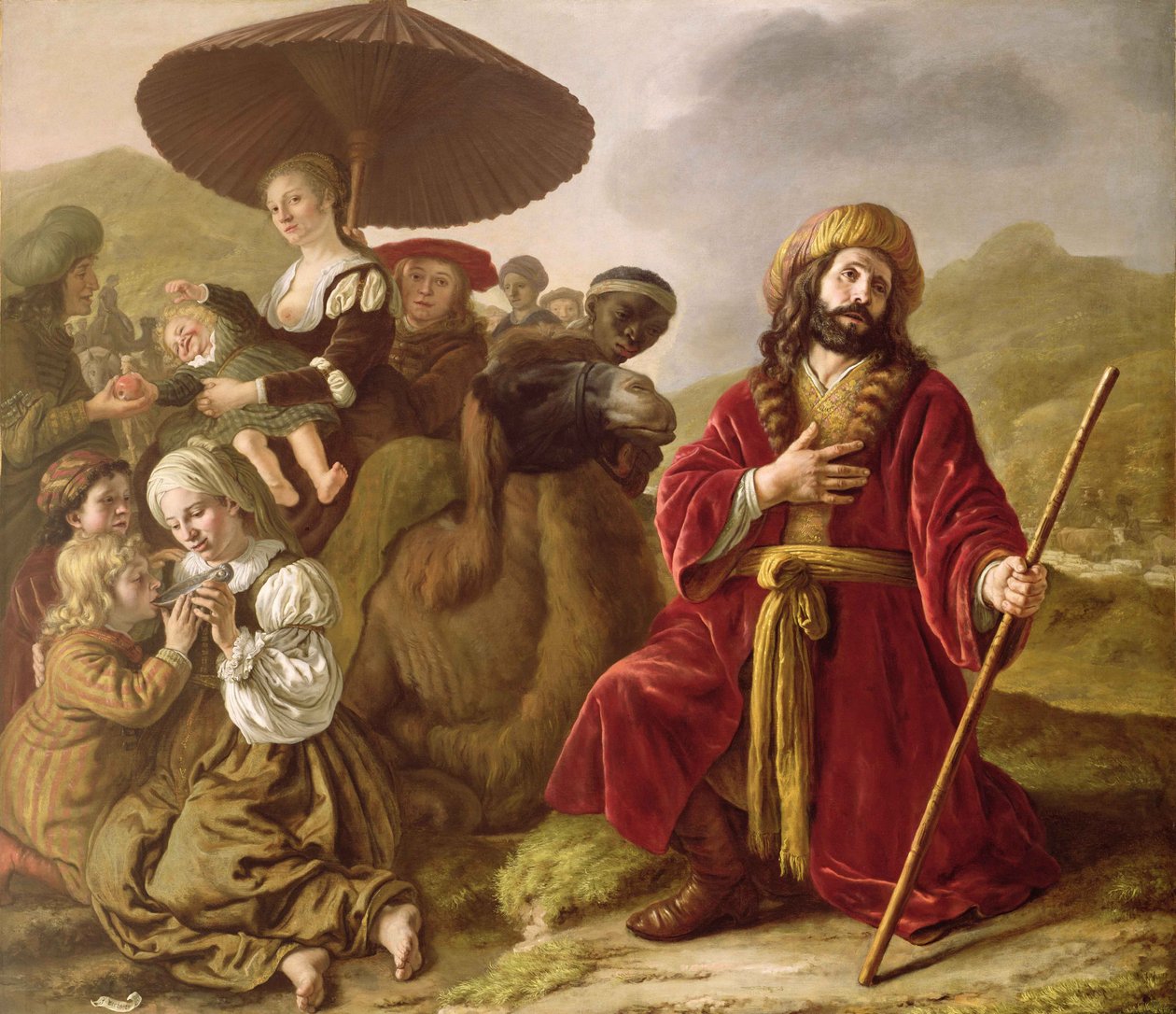 Jakob søger Esaus tilgivelse af Jan (1620 76) Victors