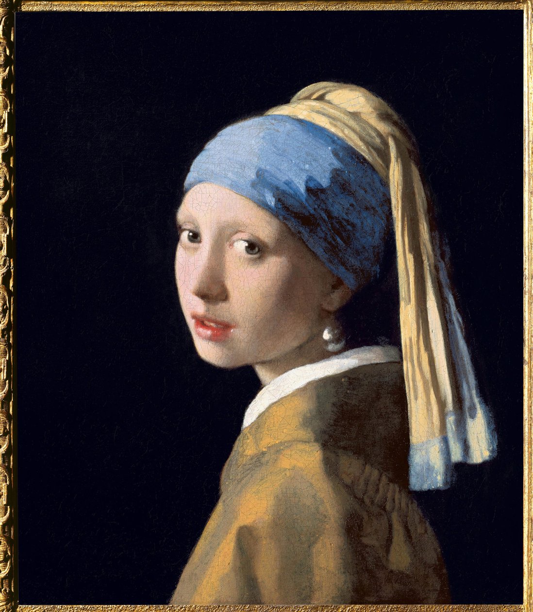 Tyttö helmikorvakorulla, n. 1665 (öljy kankaalle) af Jan (1632 75) Vermeer