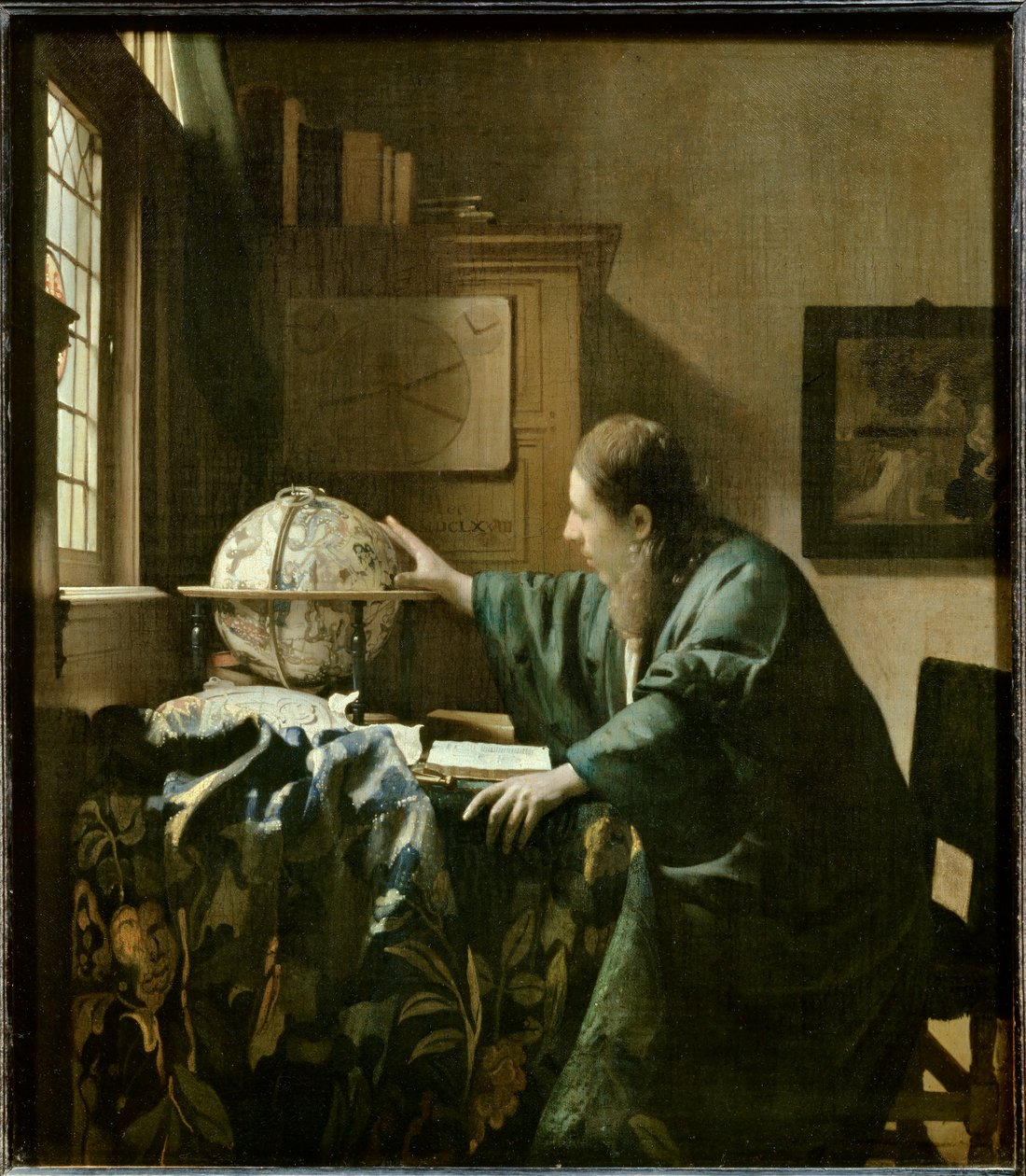 Astronomen, ca. 1668 (olie på lærred) af Jan (1632 75) Vermeer