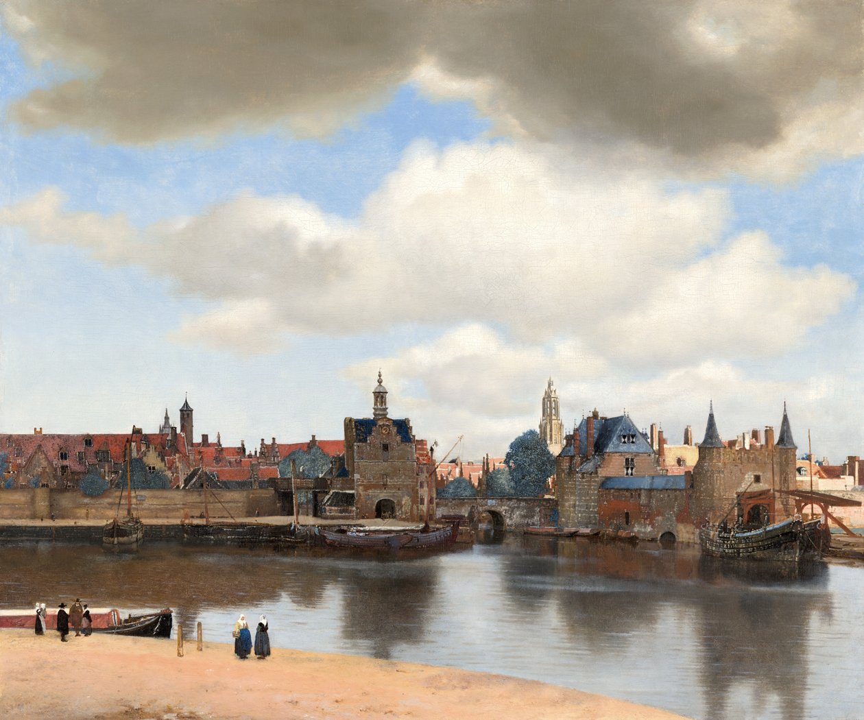 Udsigt over Delft, ca. 1660-61 (olie på lærred) af Johannes Vermeer