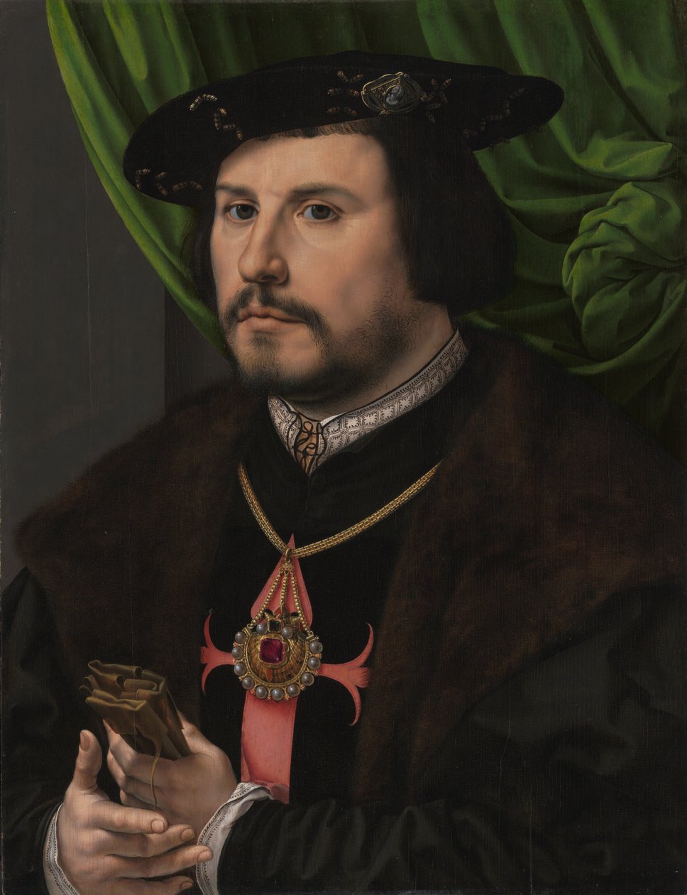 Portræt af Francisco de los Cobos y Molina, ca. 1530-32 (olie på egetræspanel) af Jan (c.1472 c.1533) Gossaert