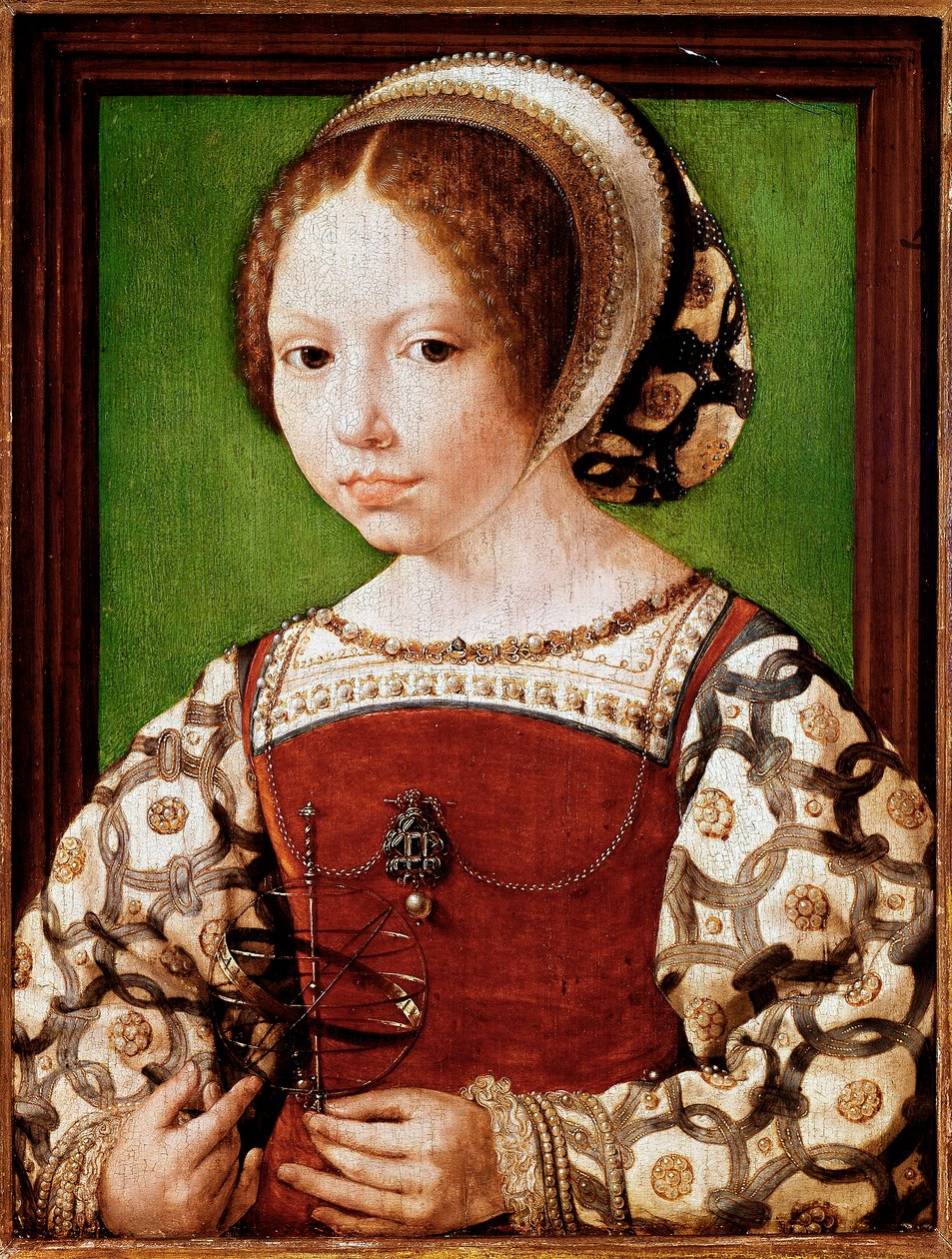 Portræt af en ung prinsesse, sandsynligvis Dorothea af Danmark (maleri af Jan (c.1472 c.1533) Gossaert