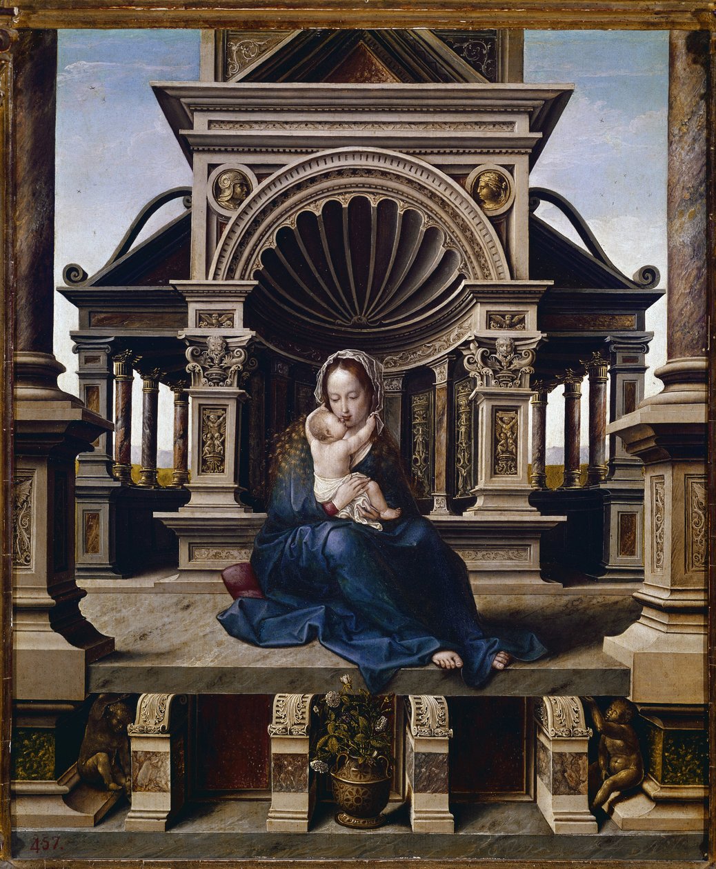 Jomfruen af Louvain (olie på panel, ca. 1520) af Jan (c.1472 c.1533) Gossaert