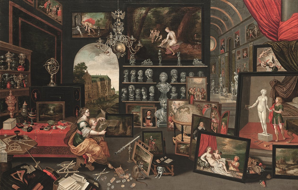 Allegory of Sight (olie på lærred) af Jan (follower of) Brueghel