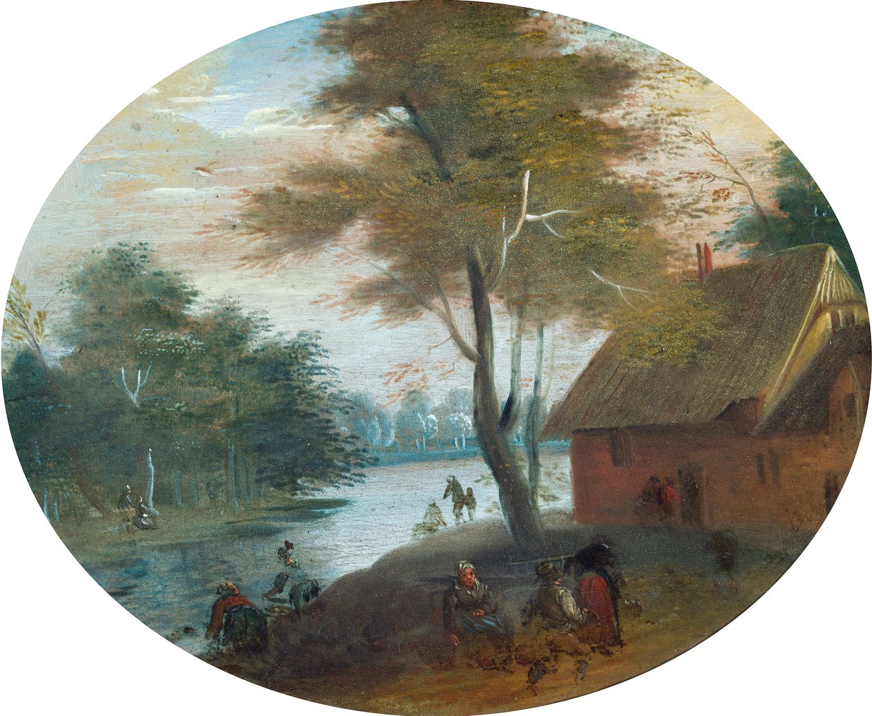 Flodscene af Jan (follower of) Brueghel