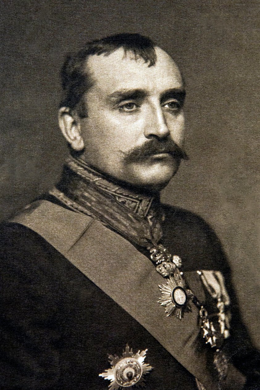Paul Claudel i konsulkostume 1910 - fotografi af Jan Nepomuk Langhans af Jan (studio of) Langhans