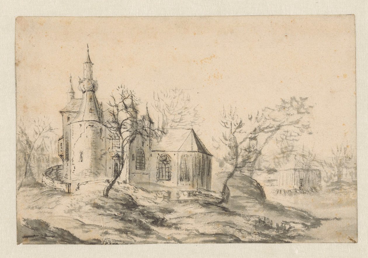 Kirke på en bakke af Jan Abrahamsz. Beerstraten