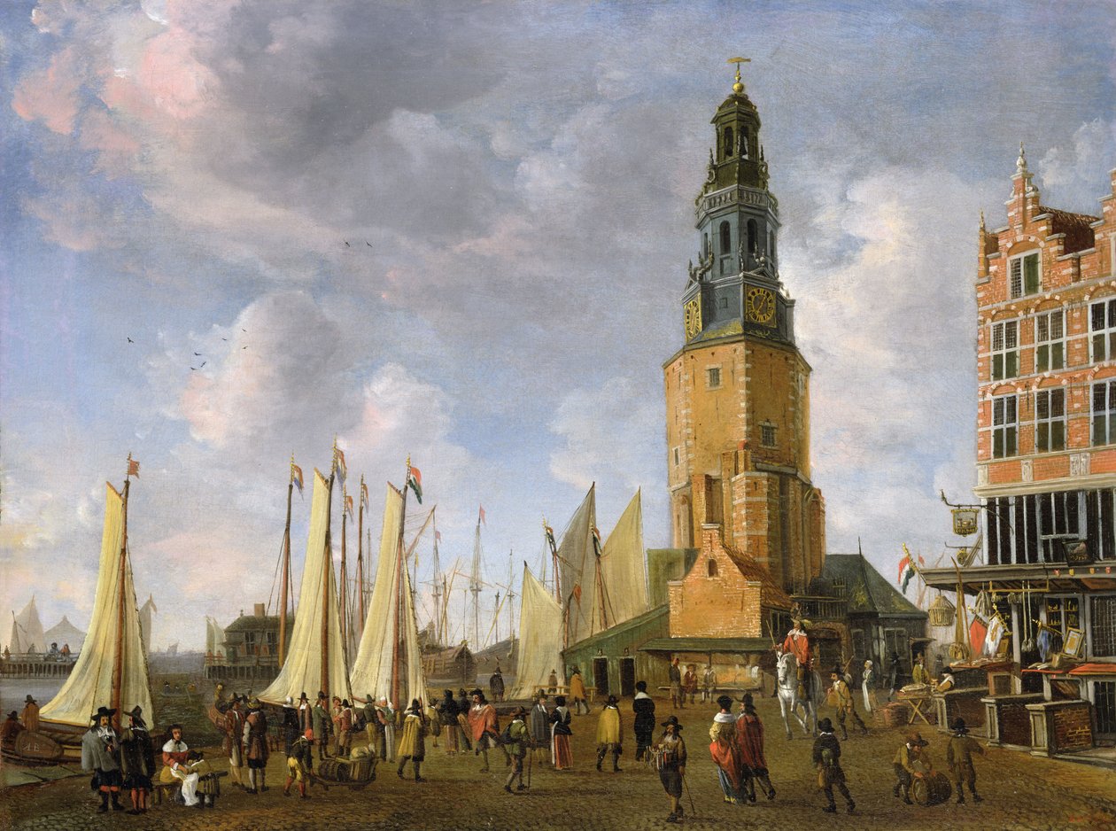 Sildepakkeriets tårn, Amsterdam af Jan Abrahamsz. Beerstraten