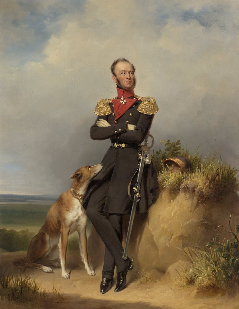 Portræt af William II, konge af Holland af Jan Adam Janszoon Kruseman