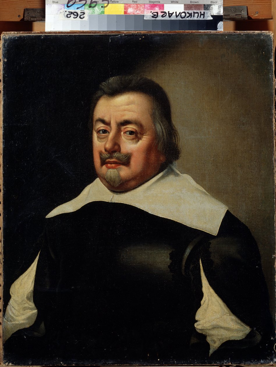 Portræt af en mand med kuras. (Portræt af en mand med kuras). Maleri af Jan Anthonisz van Ravesteyn (1572-1657). hollandsk kunst fra det 17. århundrede. Regionalt W. Wereshchagin kunstmuseum, Mykolaiv, Ukraine af Jan Anthonisz. van Ravesteyn