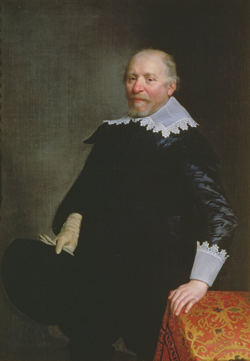 Portræt af Daniel Heinsius (1580-1655), hollandsk klassisk lærd og digter af Jan Anthonisz. van Ravesteyn