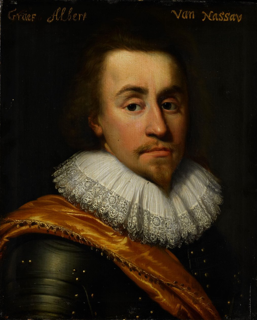 Portræt af Albert, greve af Nassau-Dillenburg af Jan Antonisz van Ravesteyn (workshop of)