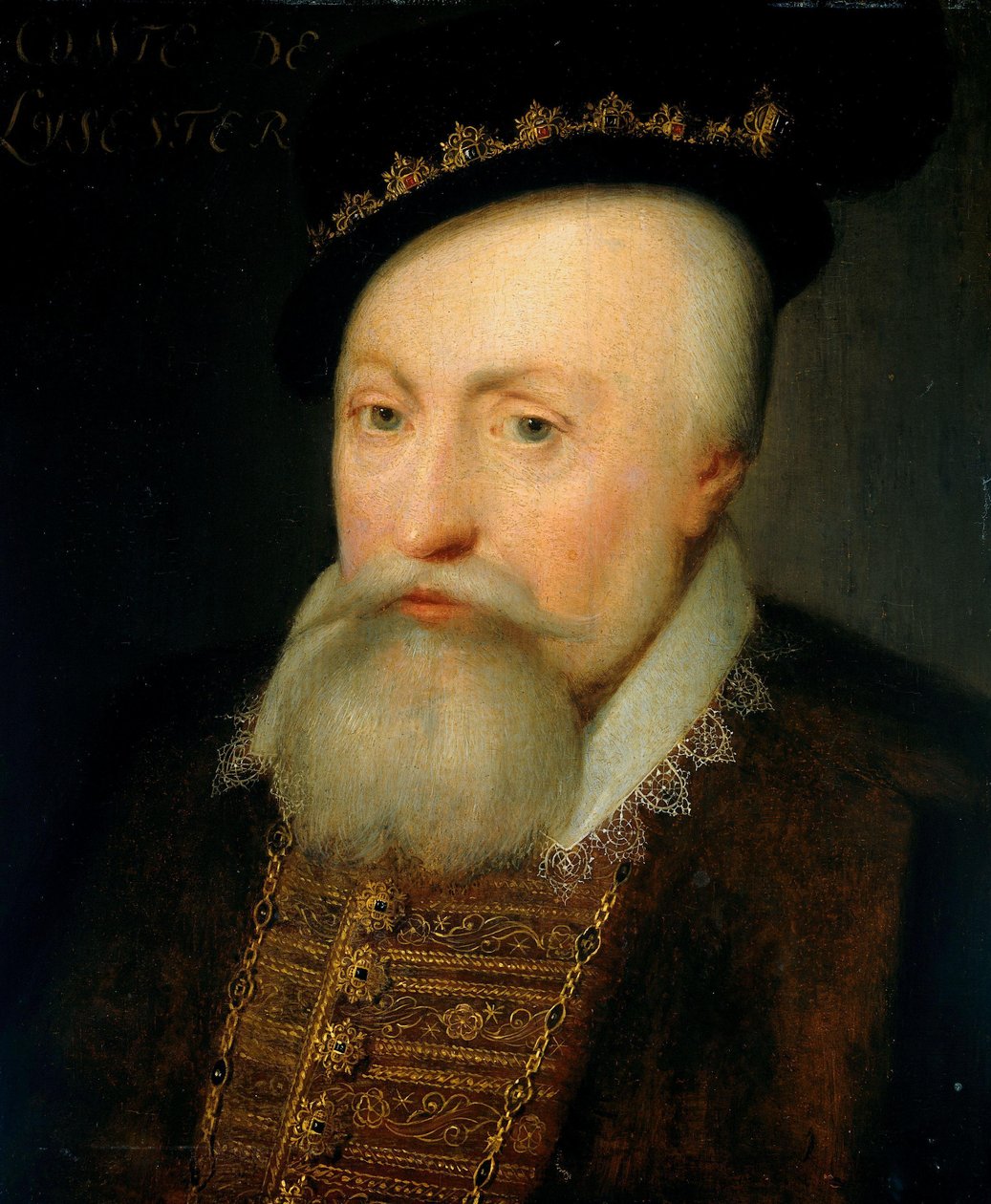 Portræt af Robert Dudley, jarl af Leicester af Jan Antonisz van Ravesteyn (workshop of)