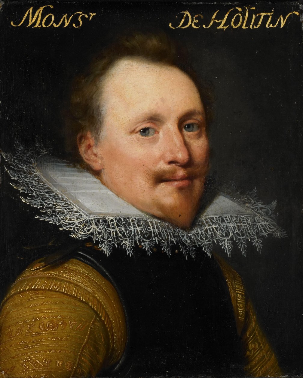 Portræt af Willem de Soete de Laeke, Herre af Hautain af Jan Antonisz van Ravesteyn (workshop of)