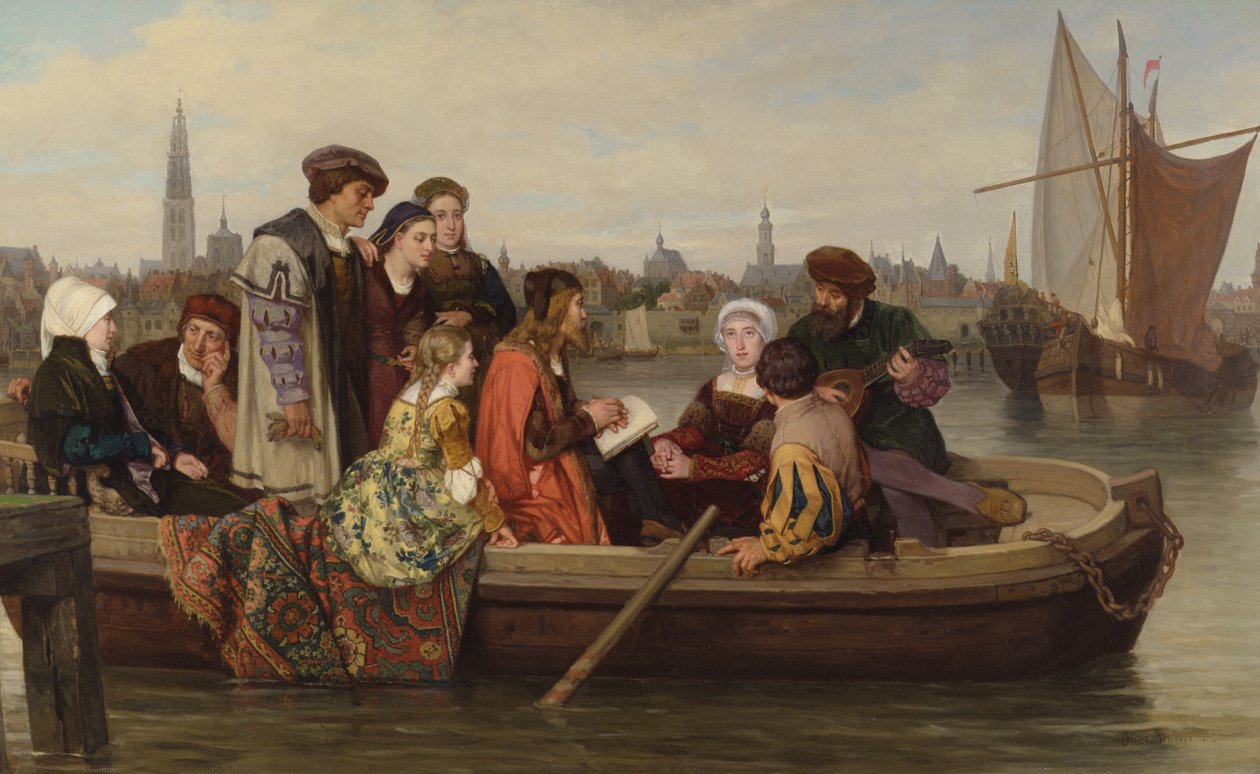 Albrecht Durer besøgte Antwerpen i 1520, 1873 af Jan Antoon Neuhuys