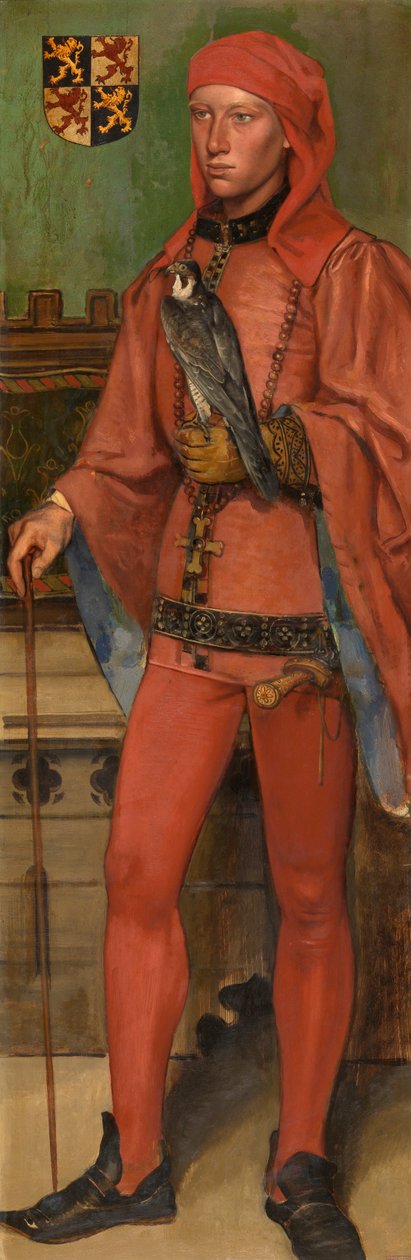 Johannes III, hertug af Brabant (olie på panel) af Jan August Hendrik Baron Leys