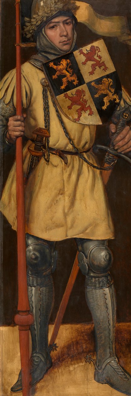 John I, Duke of Brabant (olie på panel) af Jan August Hendrik Baron Leys