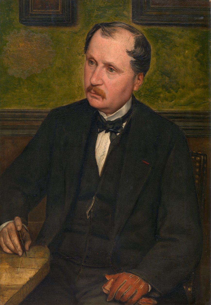 Arkitekten A. Balat (olie på lærred) af Jan August Hendrik Baron Leys