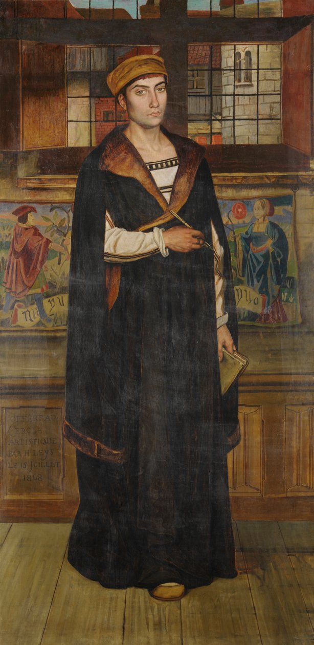 Maleren Quinten Massijs (olie på lærred) af Jan August Hendrik Baron Leys