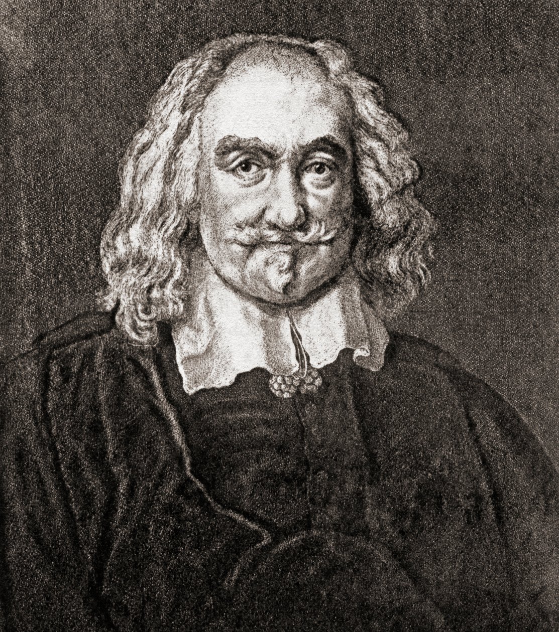 Thomas Hobbes af Malmesbury (gravering) af Jan Baptist (after) Jaspers