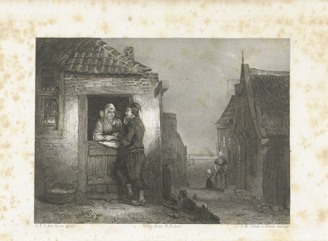 Volendam ægtepar af Jan Baptist Tetar van Elven