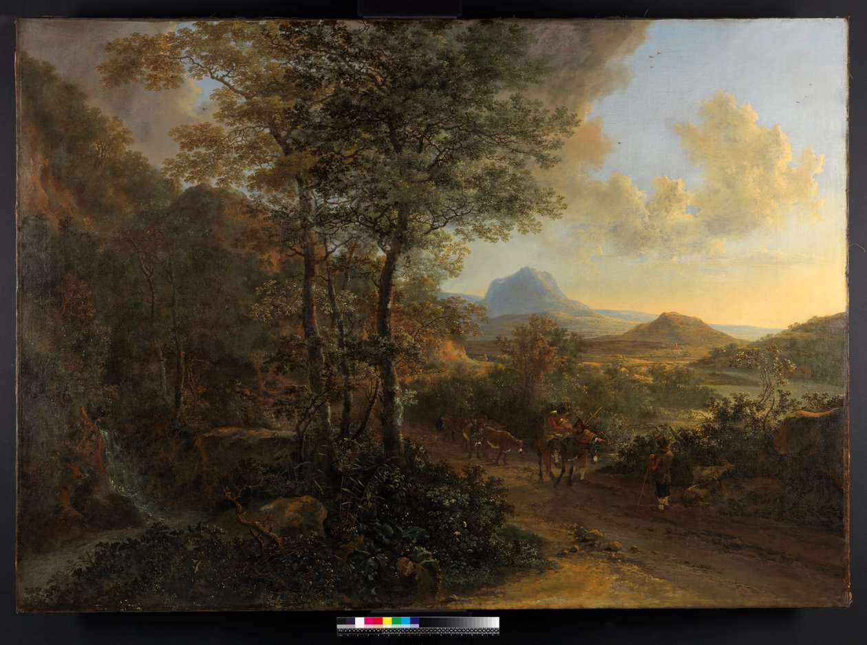 Italiensk landskab, med Monte Socrate, 1635-1641 af Jan Dirksz Both