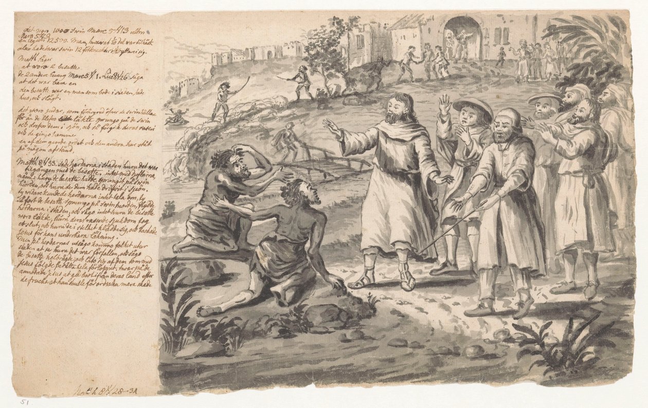 Kristus helbreder de besatte af Jan Brandes